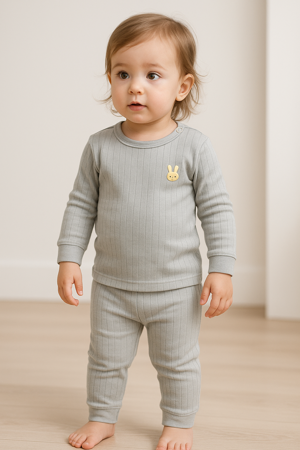 Winter Wool Baby Suit for Boys & Girls – 2-Piece Hoodie & Pants Set