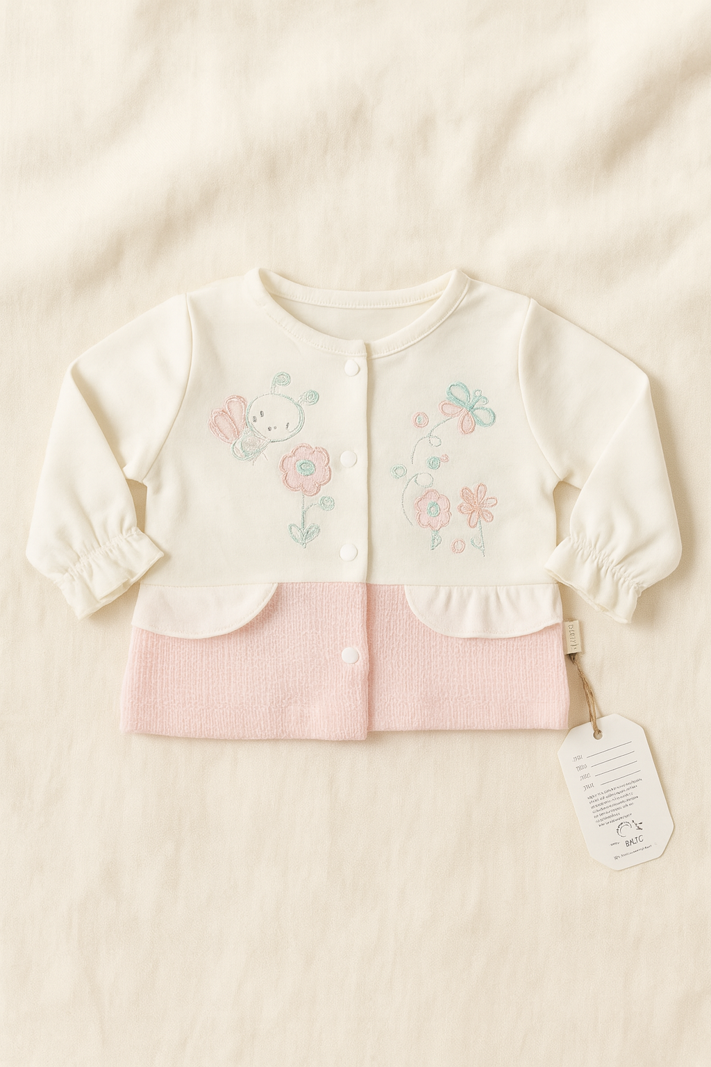 Newborn Baby Girl/Boy 3-Piece Dress Suit | Soft Cotton Malai Jersey | Full Sleeves Shirt, Pants & Cap