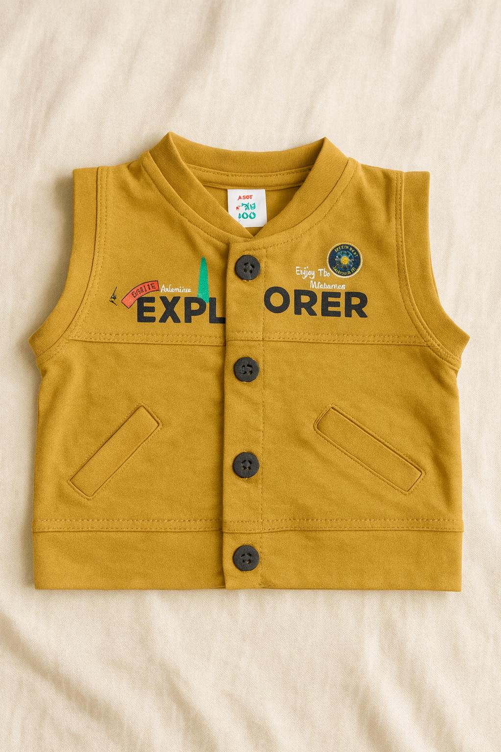 Baby Boy Winter Outfit 3 Piece Set | Full Sleeve Striped Shirt