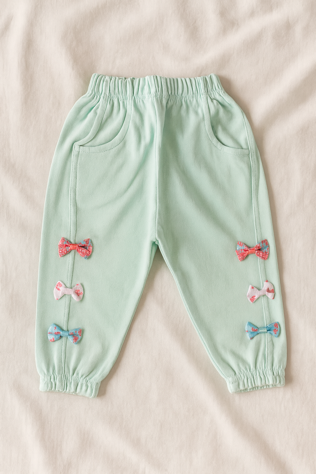 Newborn Baby Girl 3-Piece Dress Set – Soft Cotton Malai Jersey – Floral Printed Shirt + Bow Pajama