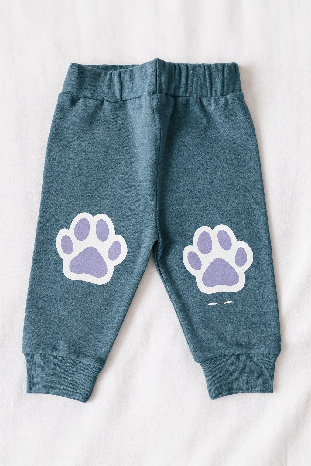 3-Piece Baby Boy Winter Dress Set – Warm Cotton Fleece Sweatshirt, Striped Cat Cap & Paw Print Pajama