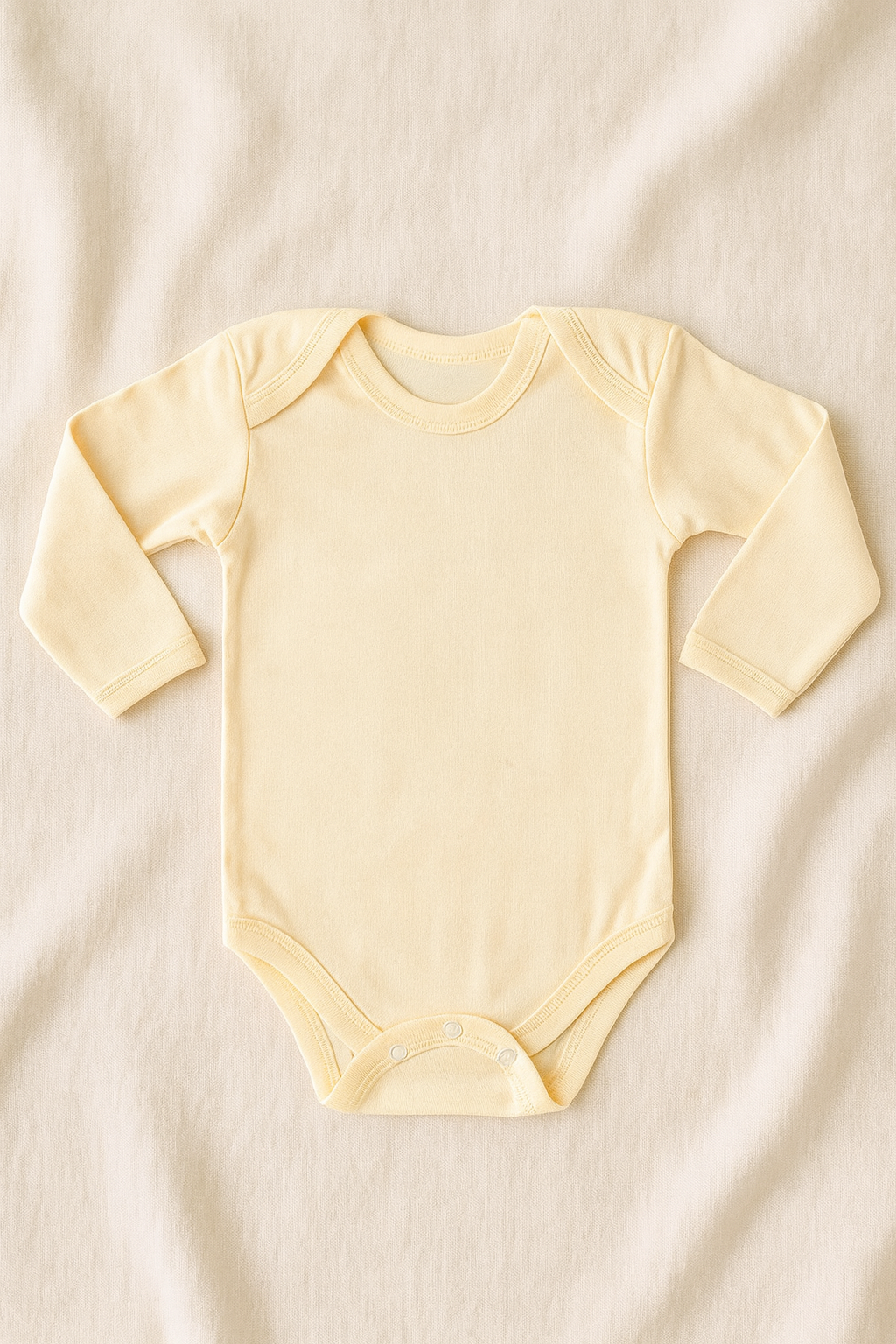Pack of 3 Baby Rompers – Soft Cotton Full Sleeves Bodysuit for Newborns – Unisex Baby Undershirts in Blue, Pink & Yellow