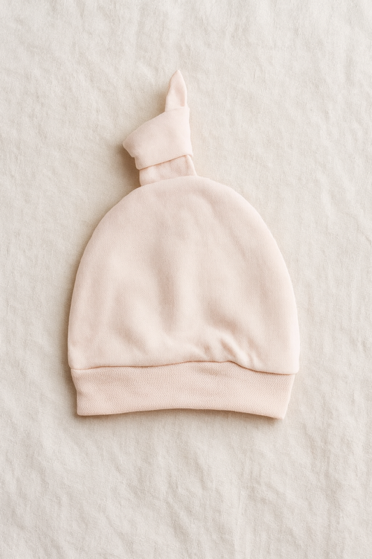 Newborn Baby Girl 3-Piece Dress Set – Soft Cotton Malai Jersey – Floral Printed Shirt + Bow Pajama + Knot Cap