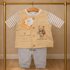 Premium 3-Piece Baby Boutique Set | Ultra-Soft Mulaim Comfort & Style