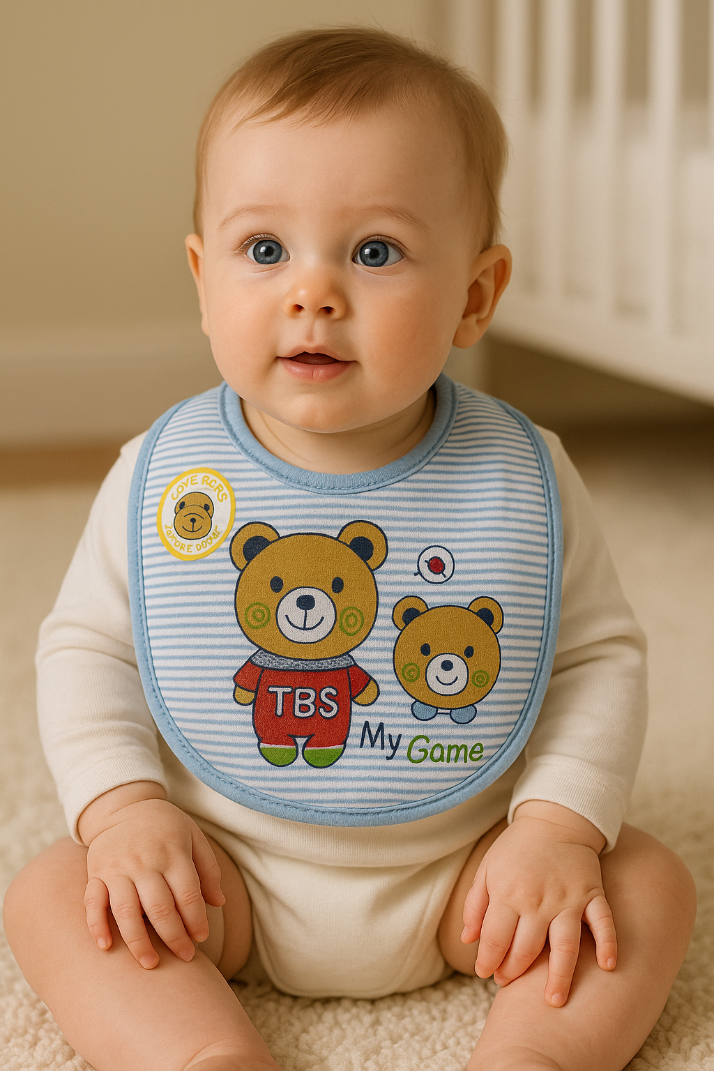 Baby Bibs pack of 2 pieces | Soft Cotton Feeding Bib for Newborn & Infants