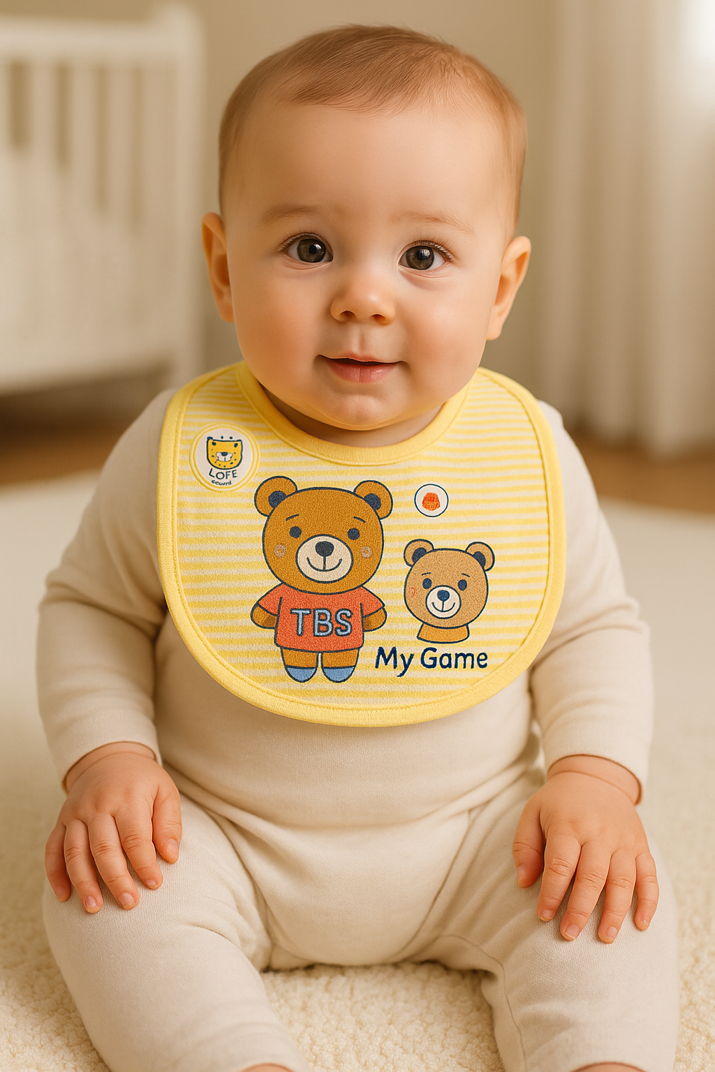 Baby Bibs pack of 2 pieces | Soft Cotton Feeding Bib for Newborn & Infants