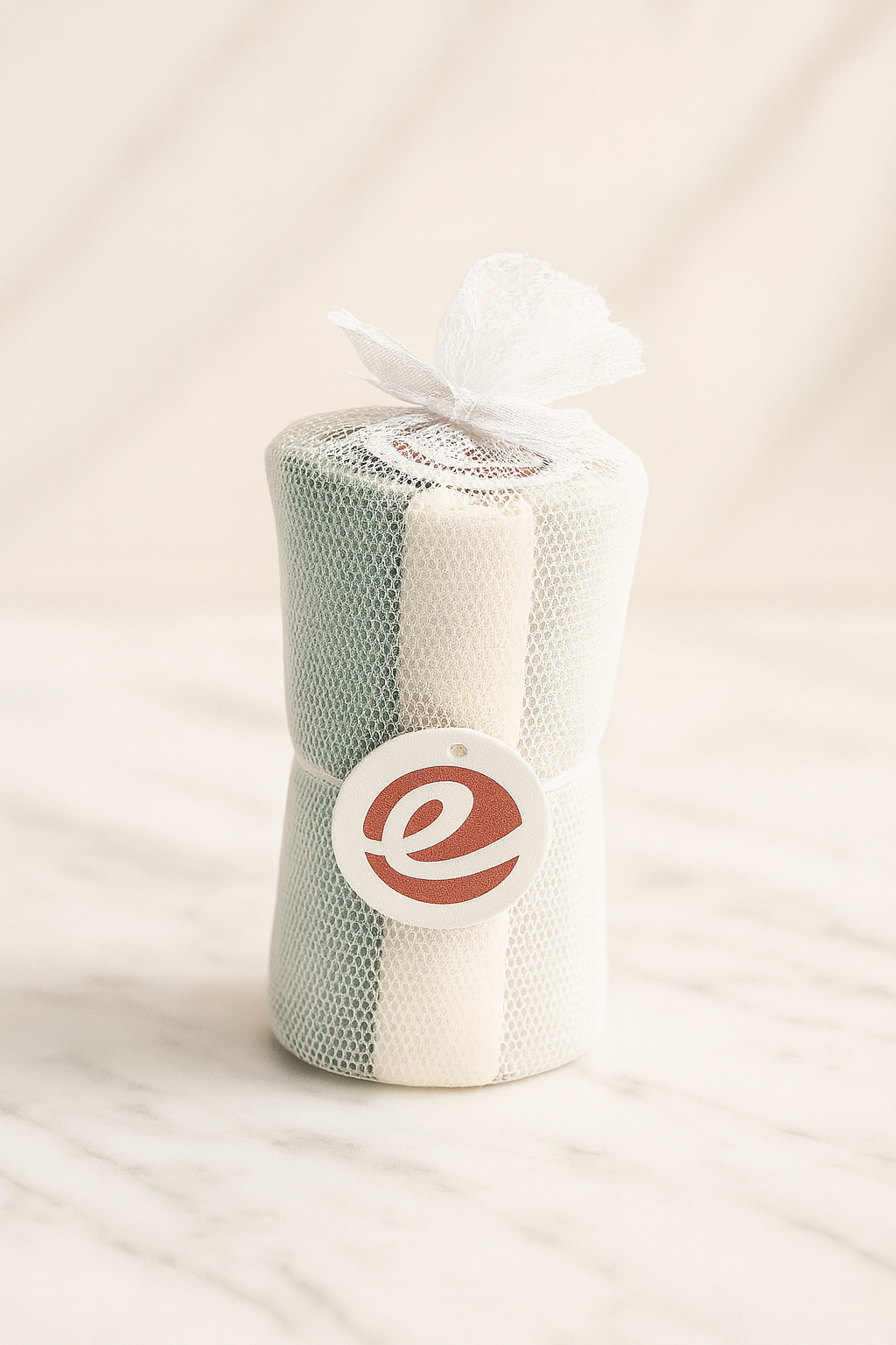 Baby Cotton Tissue pack of 8 pieces | Soft Reusable Washcloths in Mesh Gift Wrap