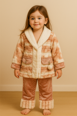 Premium Faux Fur Winter Set – Ultra Soft Jacket & Pants for Girls