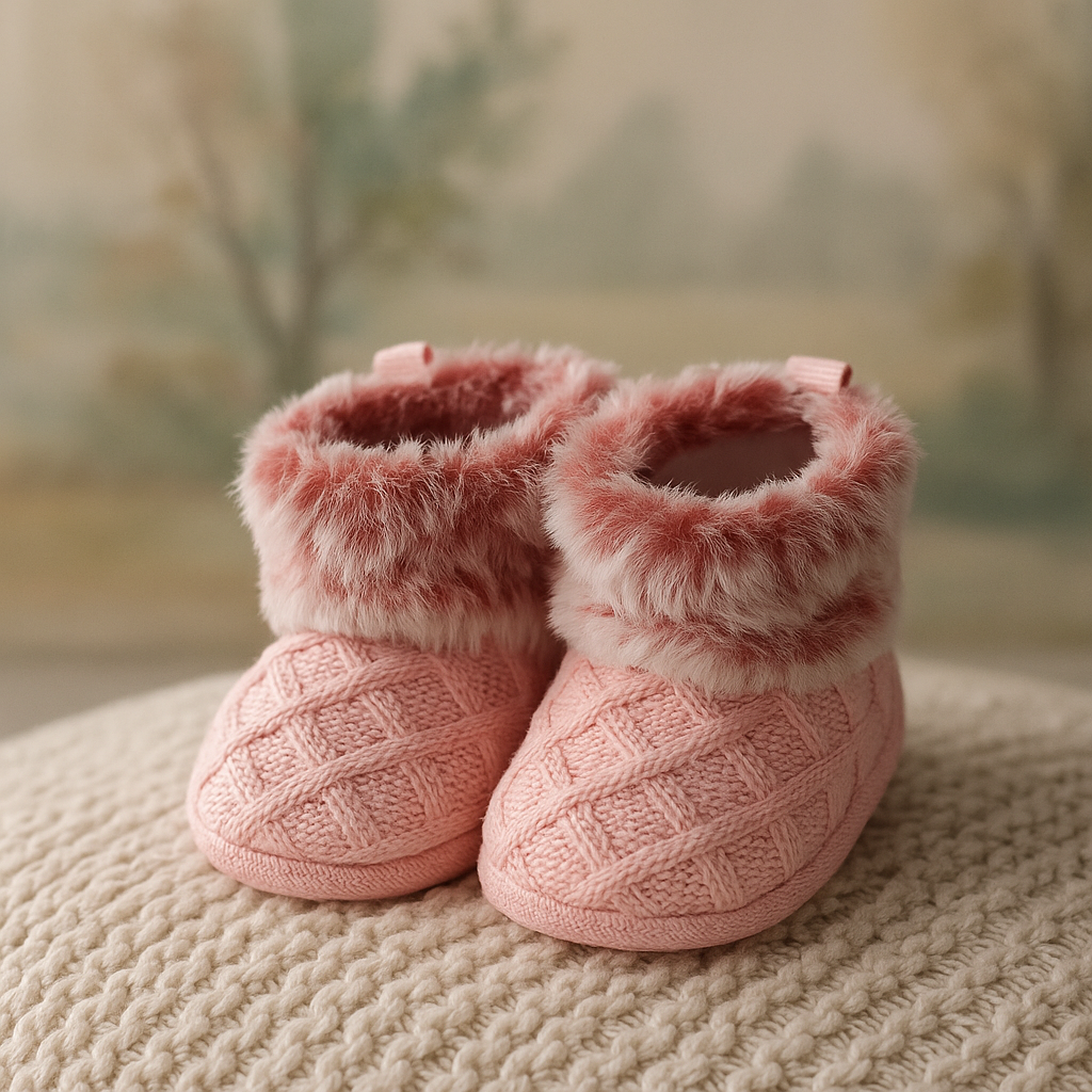 Baby Booties Pack of 2 – Warm fur Shoes