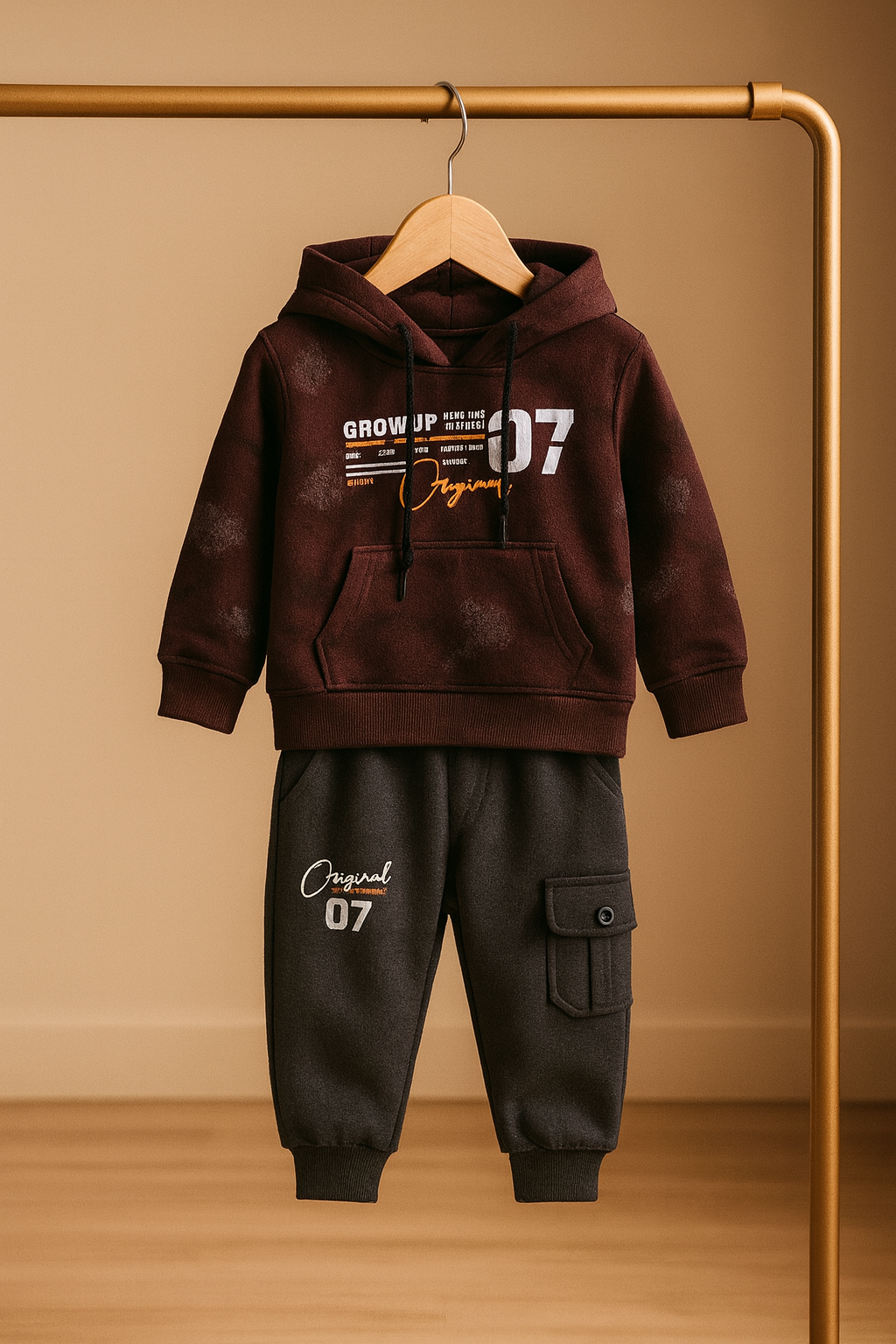 Winter Hoodie Set Original 07 – Soft, Sporty & Cozy for Little Boys