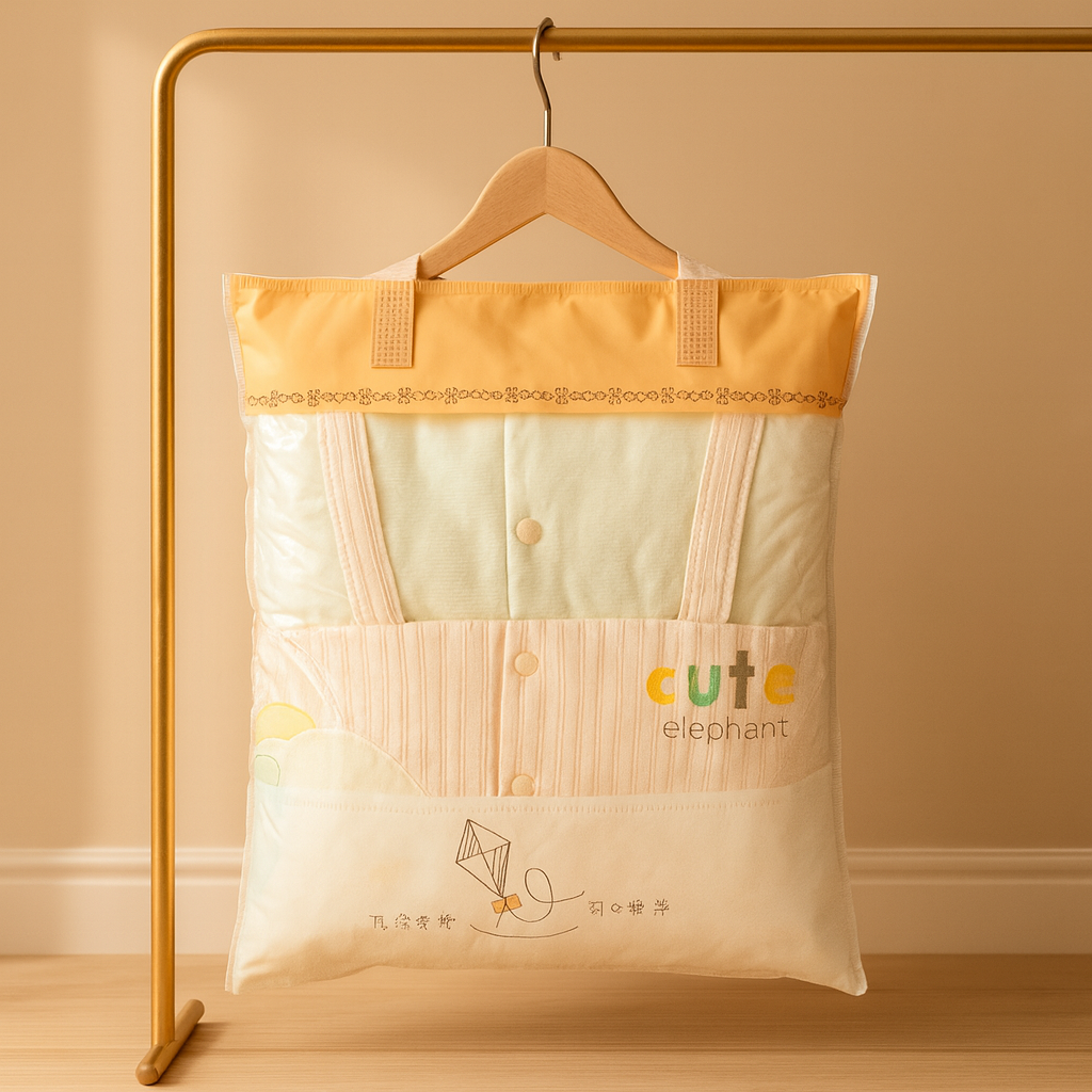 Baby Romper – Soft Cotton Full Sleeve Jumpsuit with Cute Elephant Design