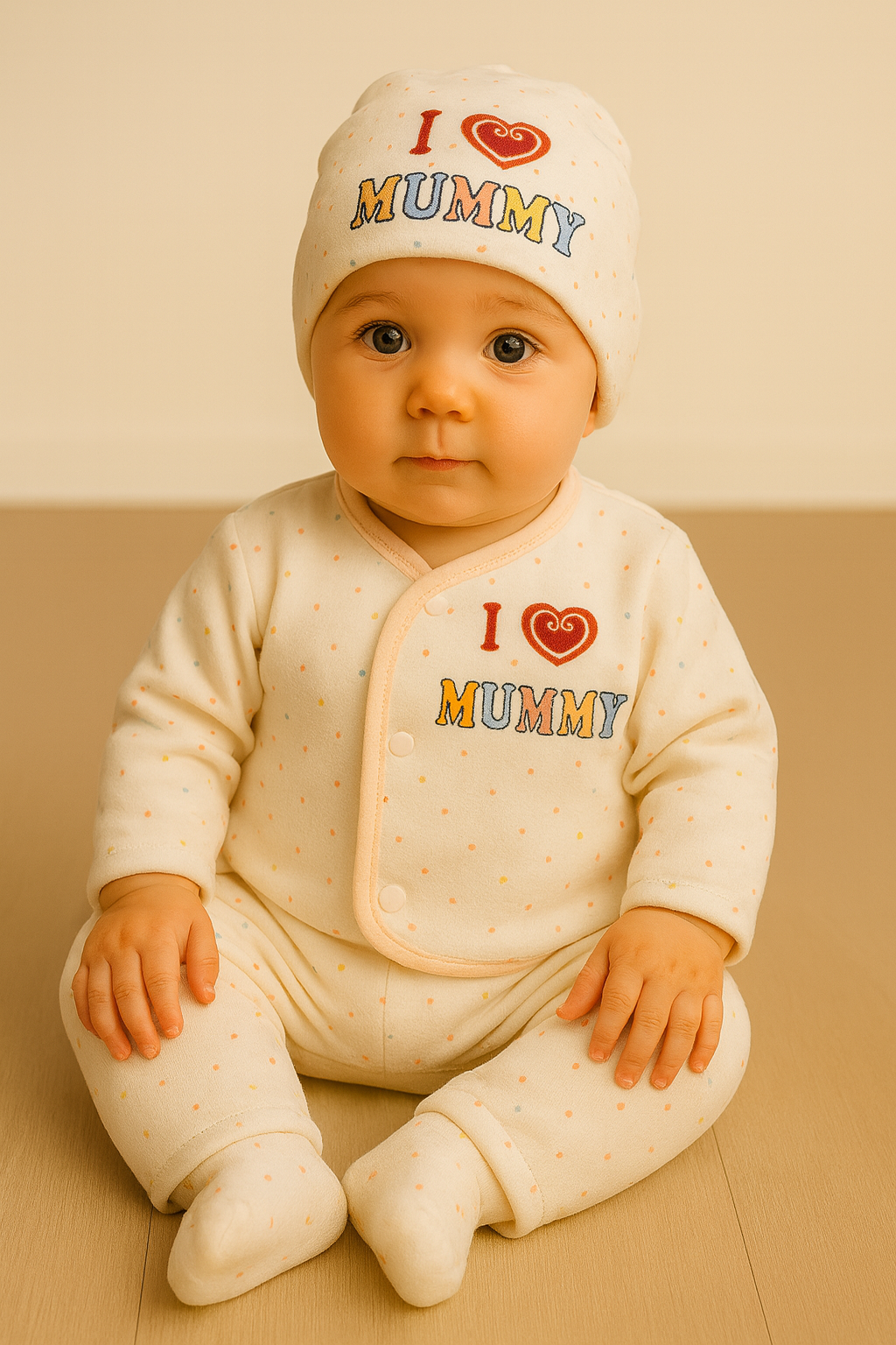 I Love Mummy Newborn Suit – Soft & Adorable Essential Set