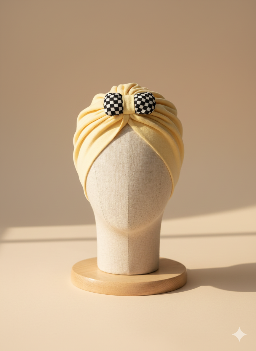 Pack of 3 Baby Cotton Turban Cap with Flower Design