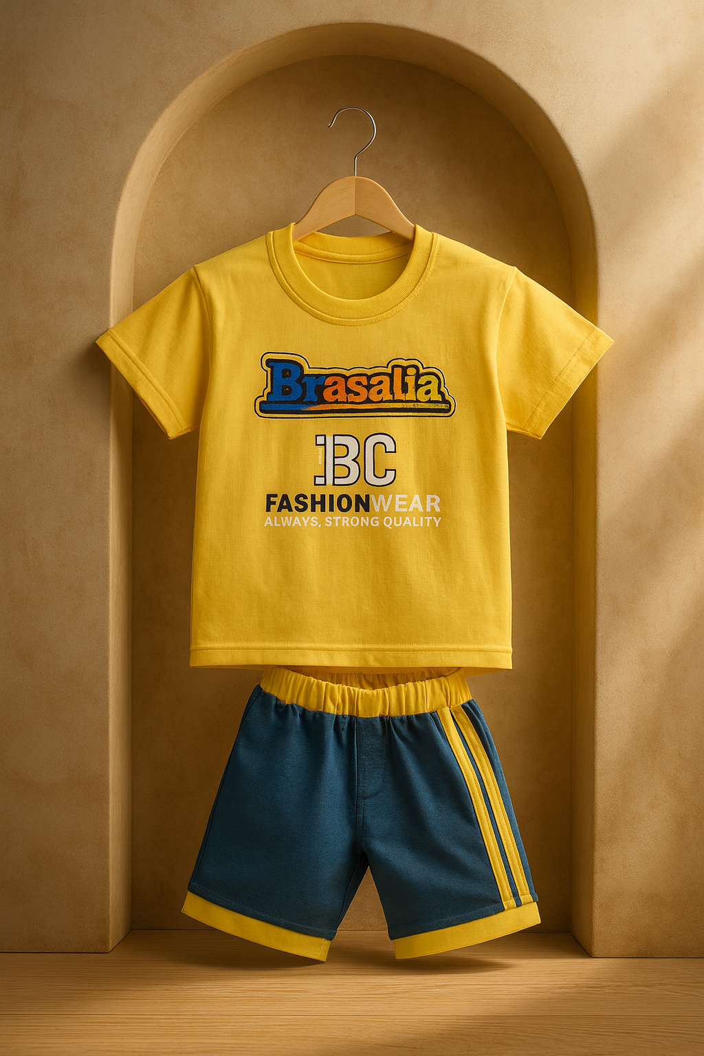 Baby Boy Summer Suit 2 Piece Set | Soft Cotton T-Shirt & Shorts