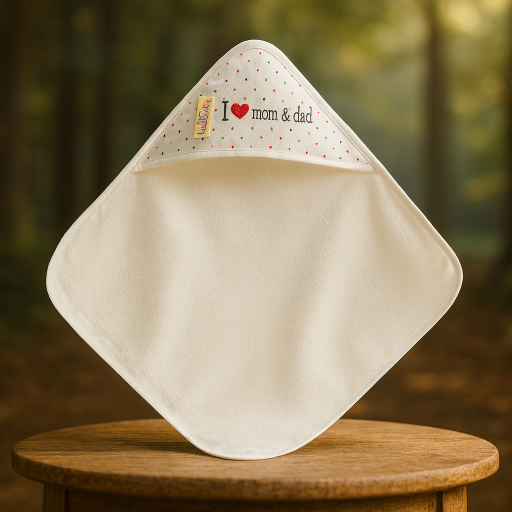 Newborn Baby Gift Set | 6 Piece Cotton Clothing Set with “I Love Mom & Dad” Design