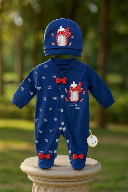 Newborn Baby Winter Romper 3 Piece Set