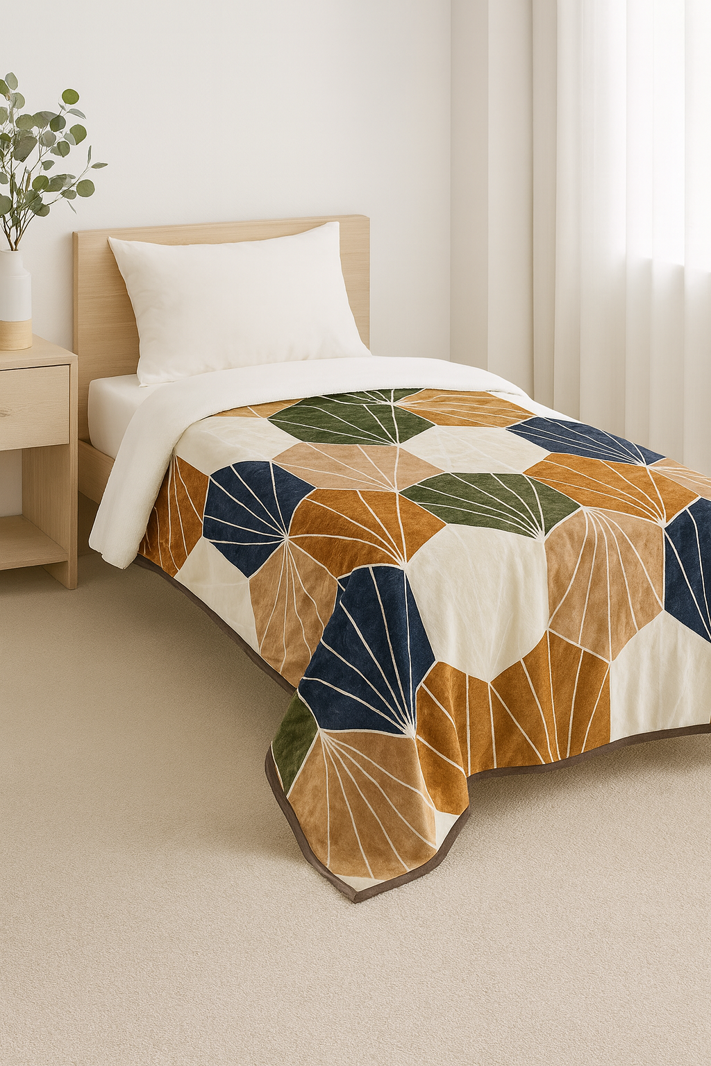 Single Bed Soft Velvet Blanket unique Design