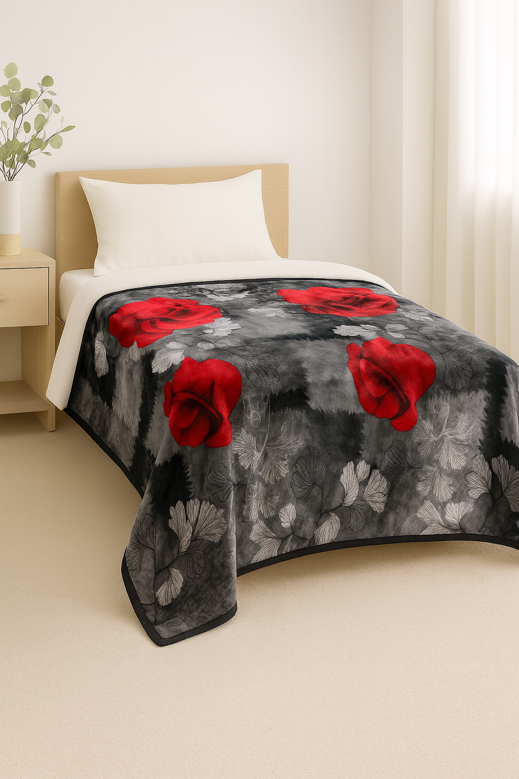 Single Bed Soft Velvet Blanket unique Design
