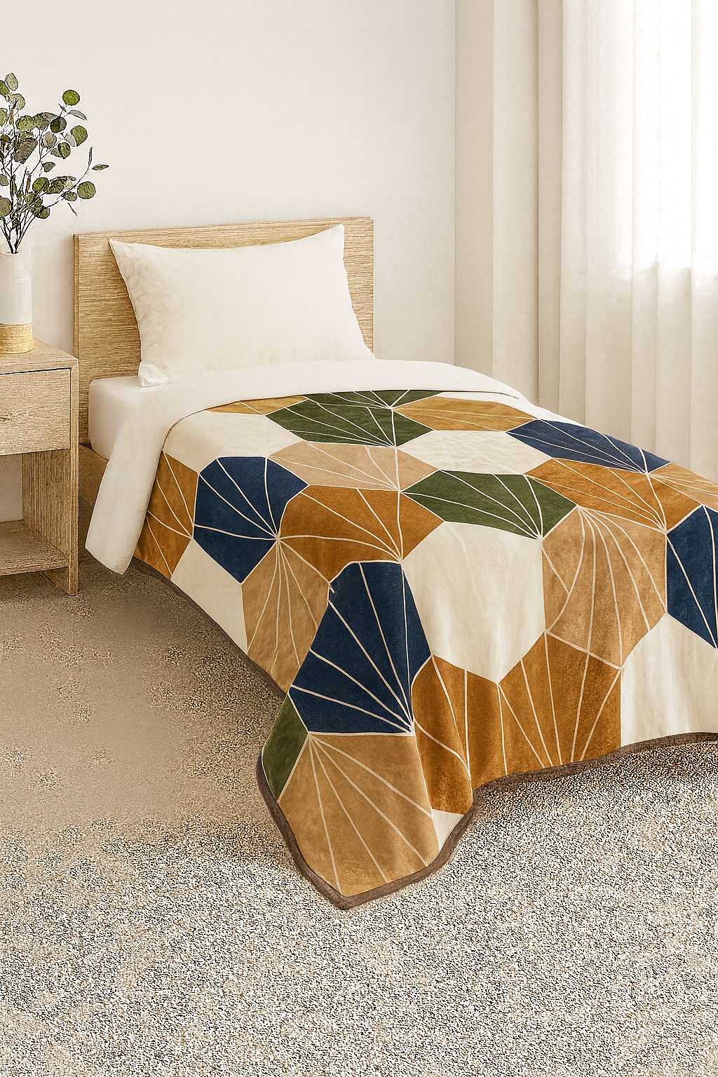 Single Bed Soft Velvet Blanket unique Design