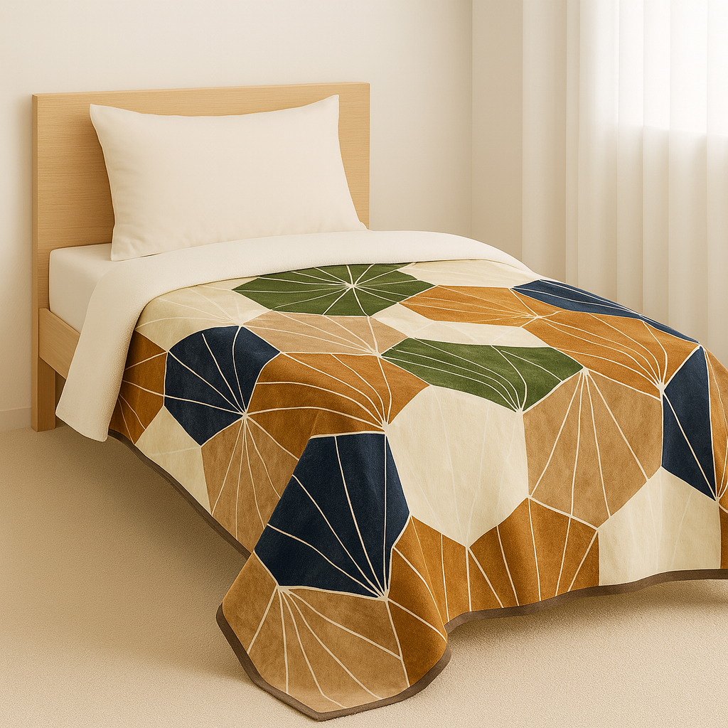Single Bed Soft Velvet Blanket unique Design