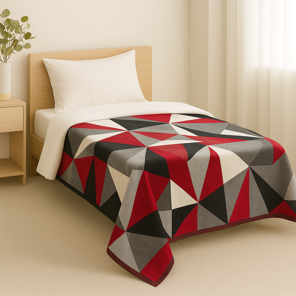 Single Bed Soft Velvet Blanket unique Design