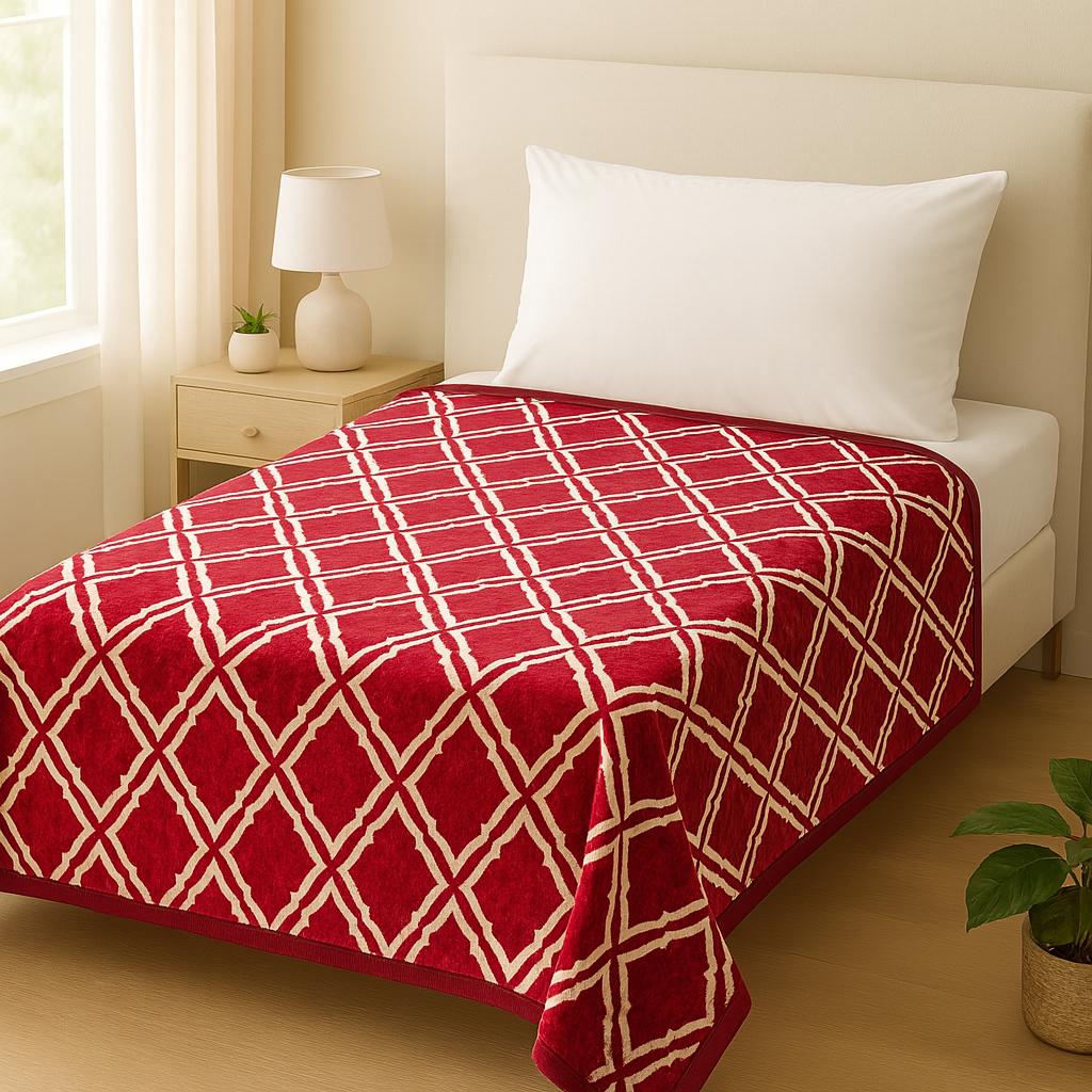 Single Bed Soft Velvet Blanket unique Design