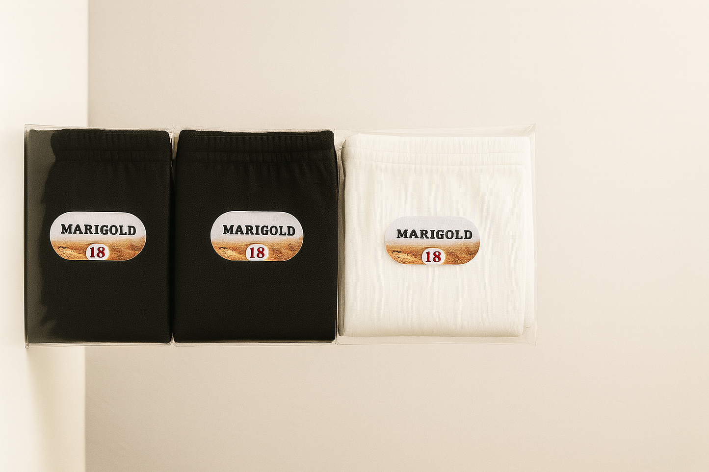 Pack of 3 Winter Warm Leggings for Boys & Girls, 2 Black 1 White
