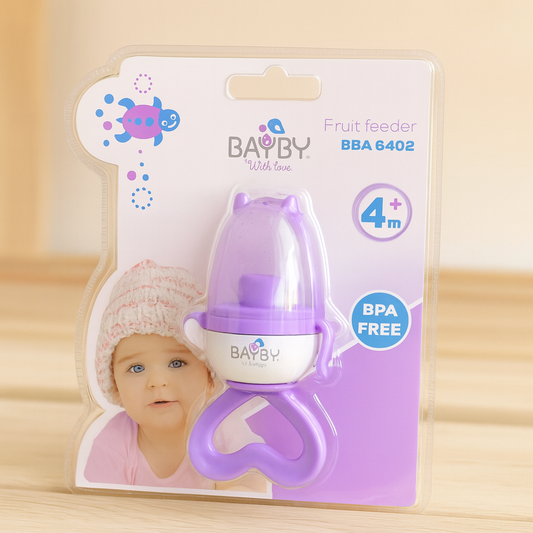 Imoported Baby Fruit Feeder Pacifier – BPA-Free Silicone Teether for 4+ Months | Baby Safe Food Nibbler for Fruits & Veggies