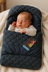 Baby Carry Nest – Soft and Cozy Newborn Sleeping Bag with Head Support