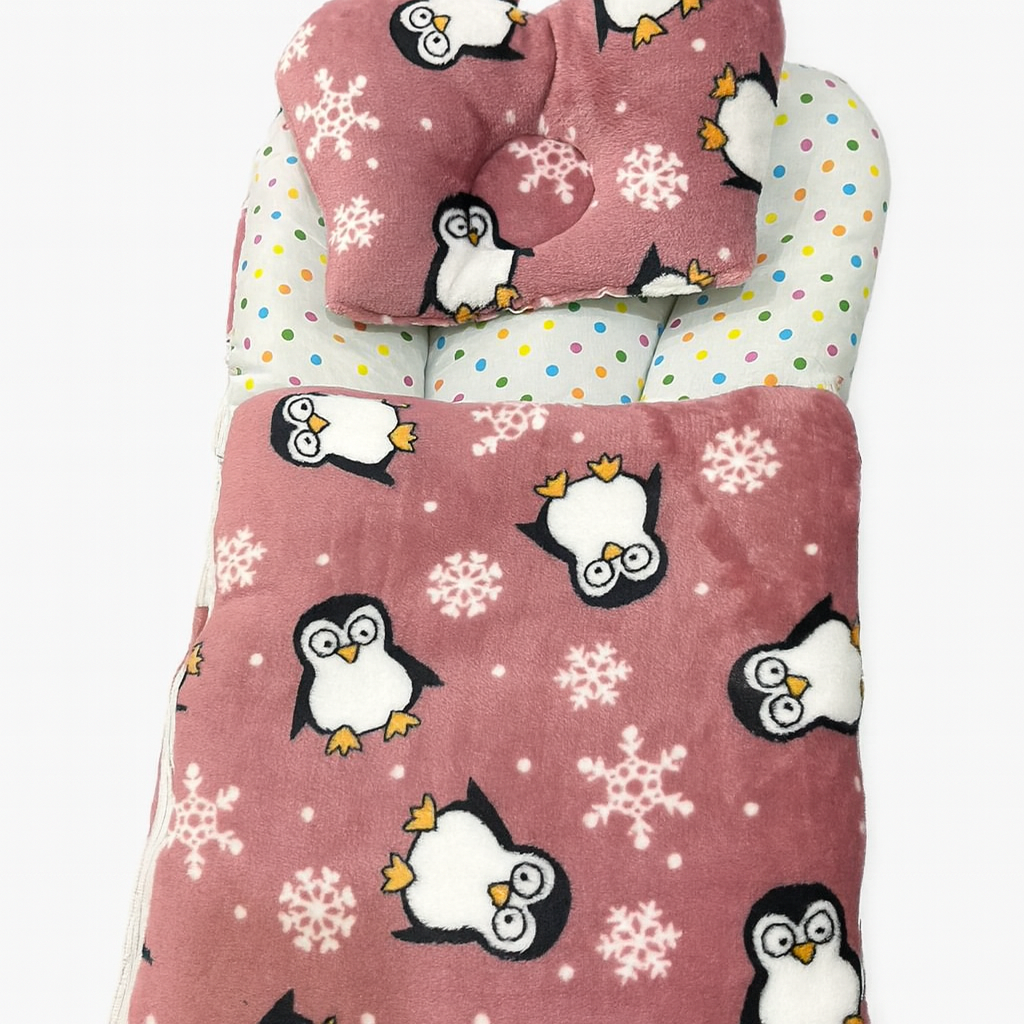 Baby Carry Nest – Soft and Cozy Newborn Sleeping Bag with Head Support