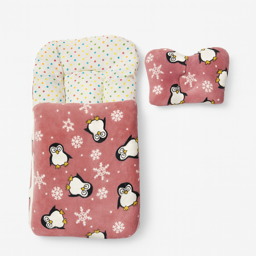Baby Carry Nest – Soft and Cozy Newborn Sleeping Bag with Head Support