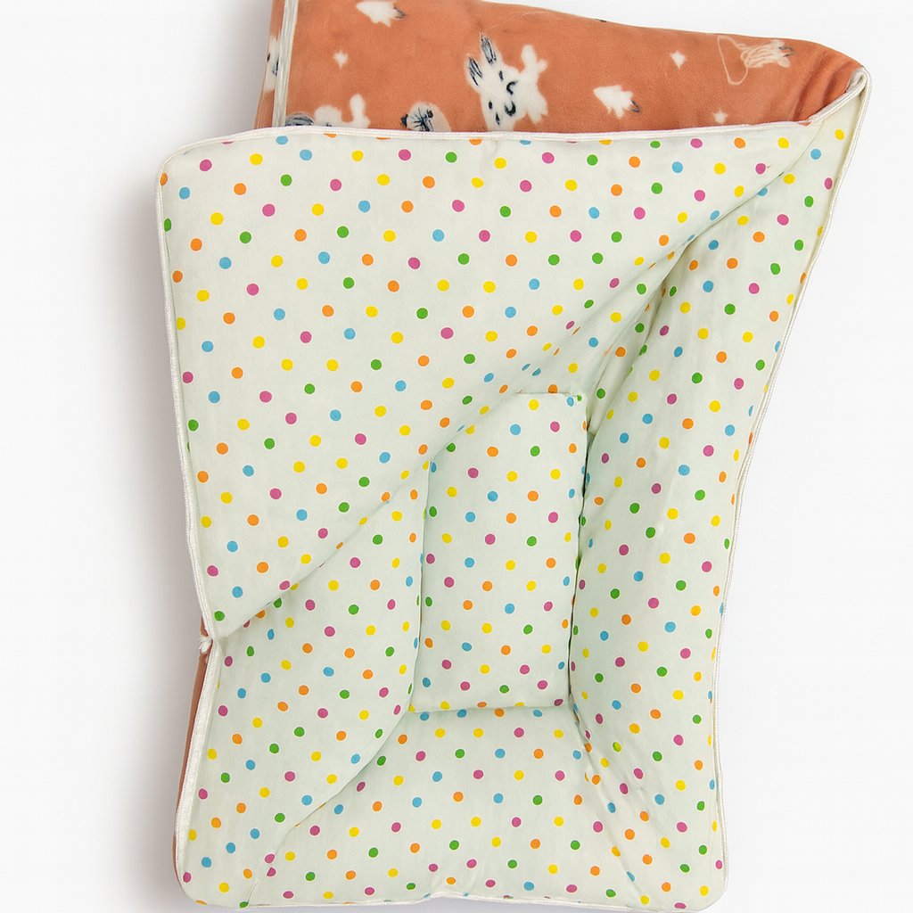 Baby Carry Nest – Soft and Cozy Newborn Sleeping Bag with Head Support