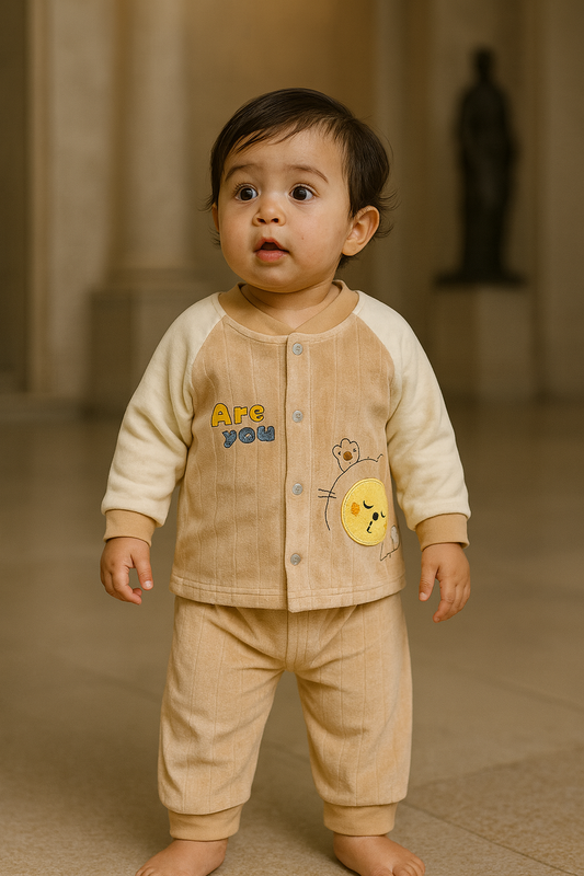Winter Wool Baby Suit for Boys & Girls – 2-Piece Hoodie & Pants Set