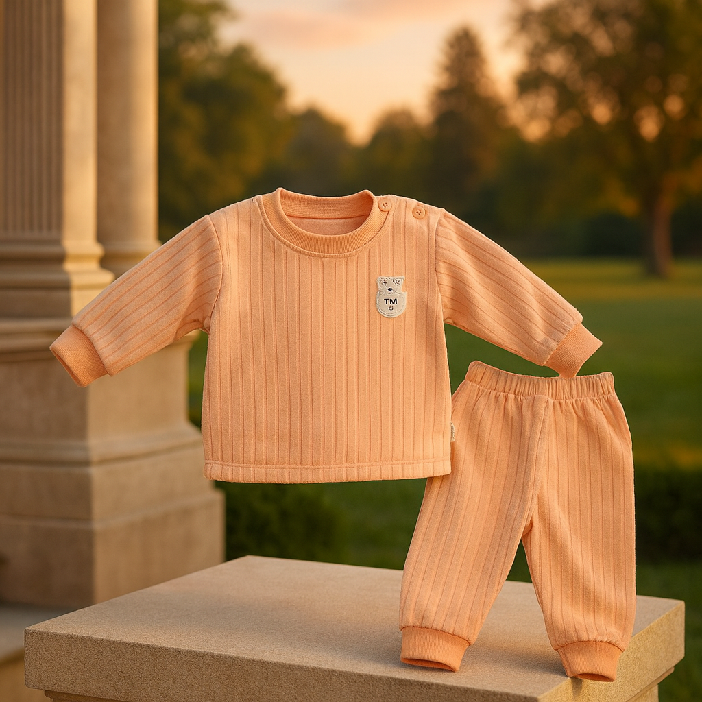 Winter Wool Baby Suit for Boys & Girls – 2-Piece Hoodie & Pants Set