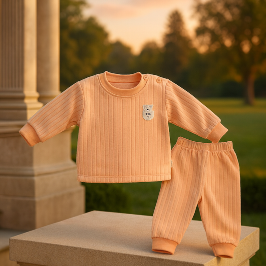 Winter Wool Baby Suit for Boys & Girls – 2-Piece Hoodie & Pants Set