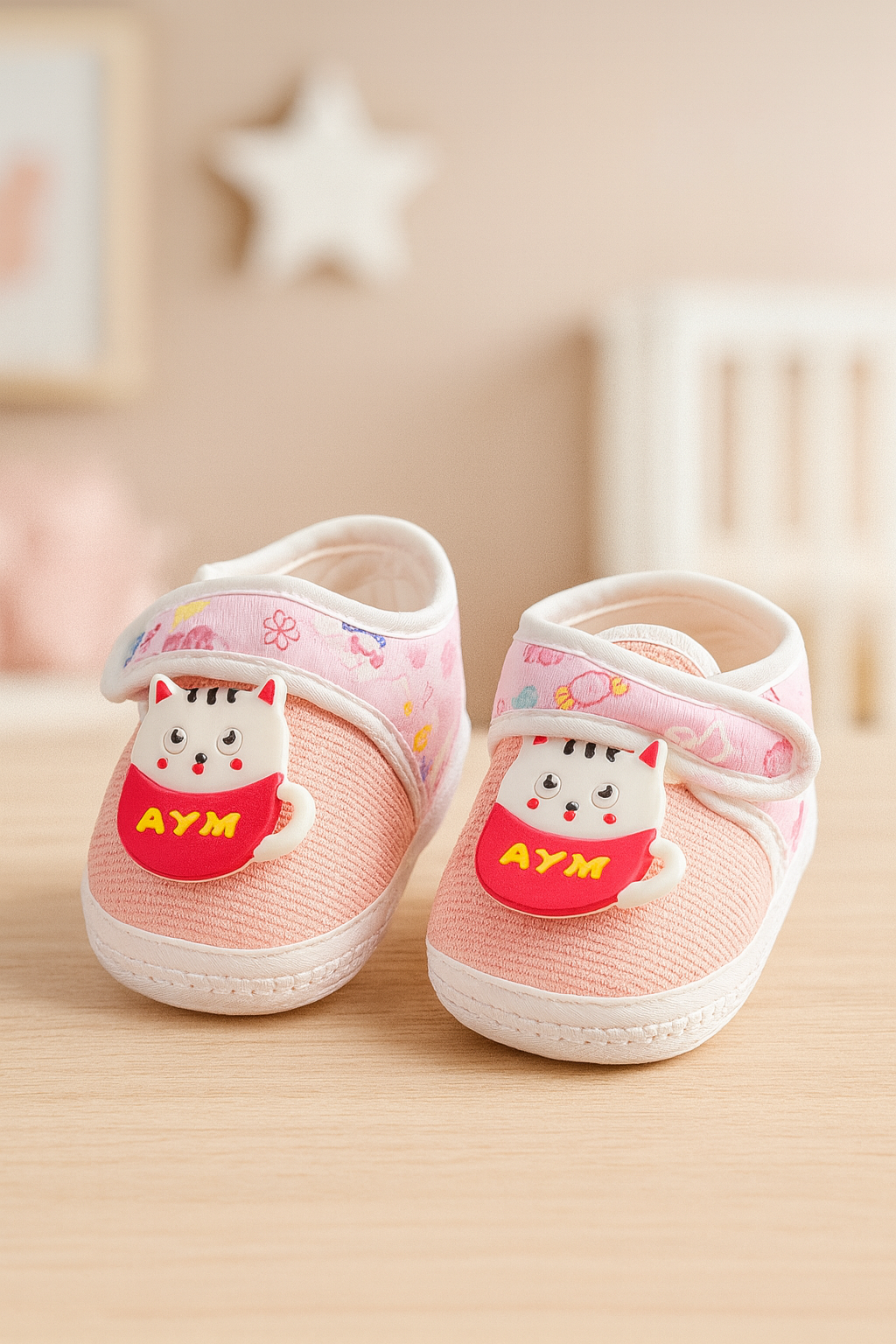 Baby Shoes for Newborns & Toddlers – Anti-Slip Cartoon Printed Pre-Walker Shoes for Boys & Girls