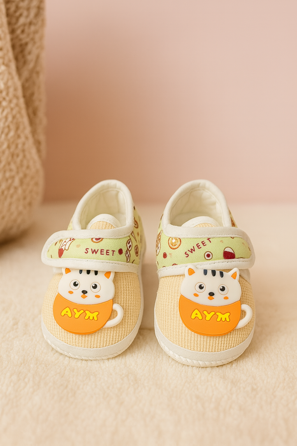 Baby Shoes for Newborns & Toddlers – Anti-Slip Cartoon Printed Pre-Walker Shoes for Boys & Girls
