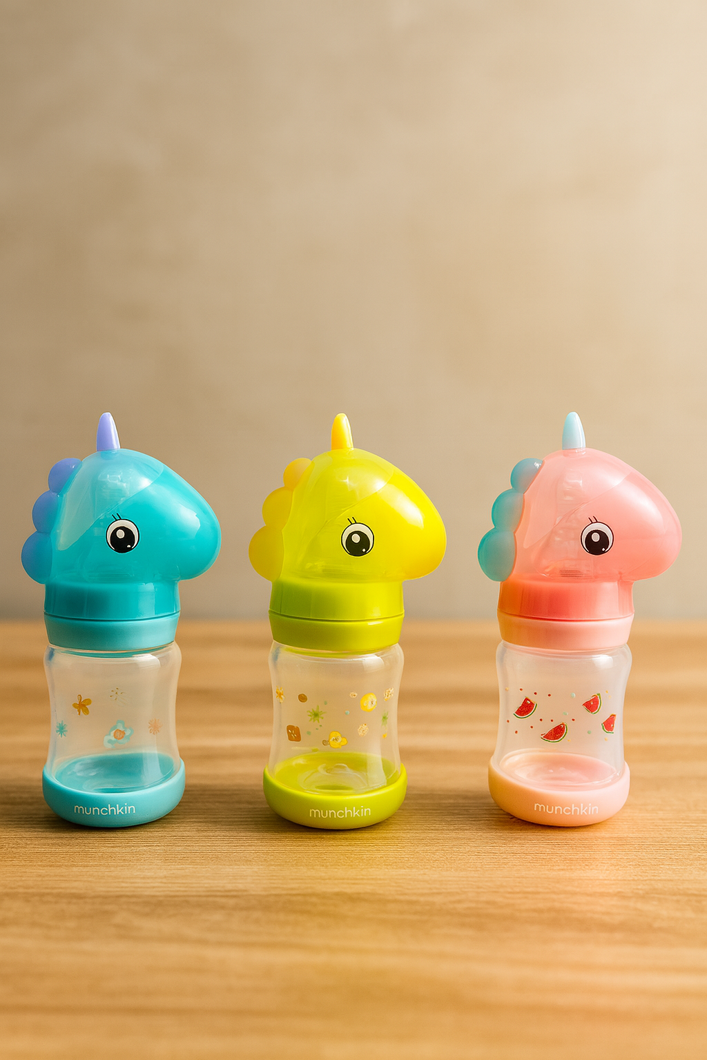 Baby Feeder Bottle Cute Dinosaur Pack of 3