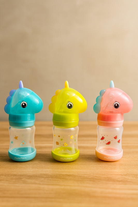 Baby Feeder Bottle Cute Dinosaur Pack of 3