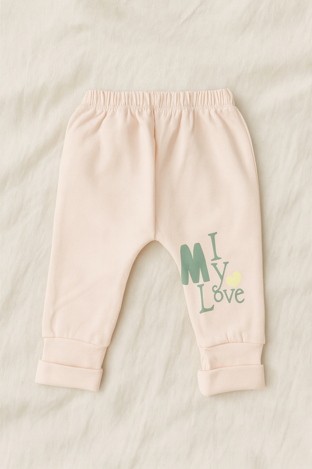 Baby boy 3-Piece Cotton Outfit Set – Parrot Green Floral Hoodie, Printed Romper & Pajama Pants