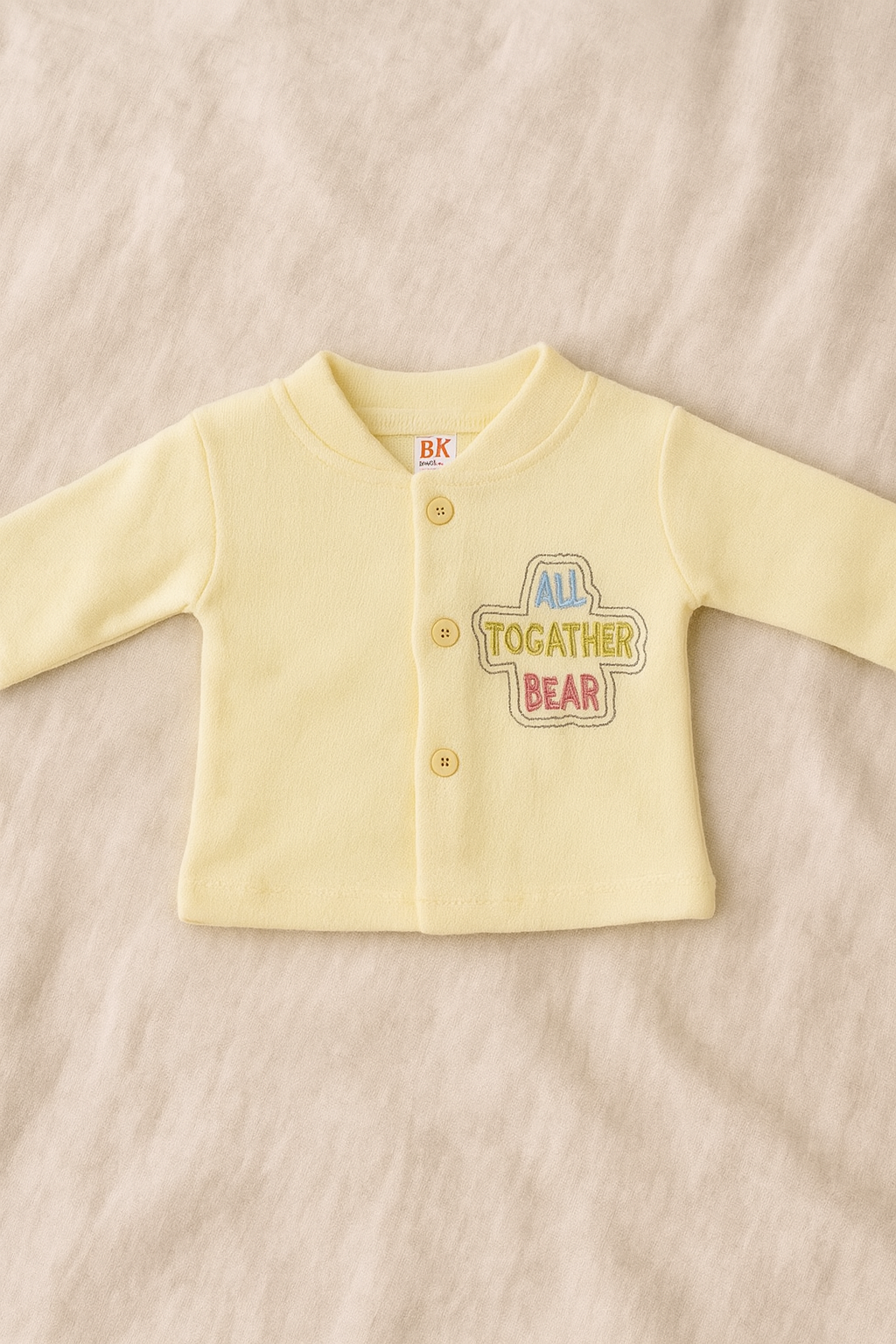 Newborn Baby Girl/Boy Winter Suit 2-Piece Set | Soft Fleece Cotton Baba Suit with Footed Pajama & Bear Design