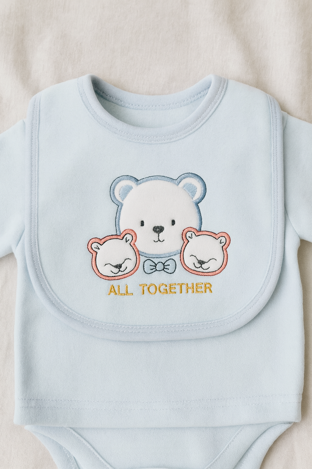 Newborn Baby Girl/Boy Winter Suit 2-Piece Set | Soft Fleece Cotton Baba Suit with Footed Pajama & Bear Design
