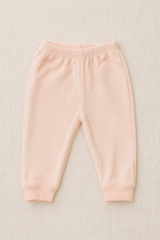 Newborn Baby Winter Suit 2-Piece Set | pink Soft Cotton Knitted Baba Suit with Cute Bear Embroidery