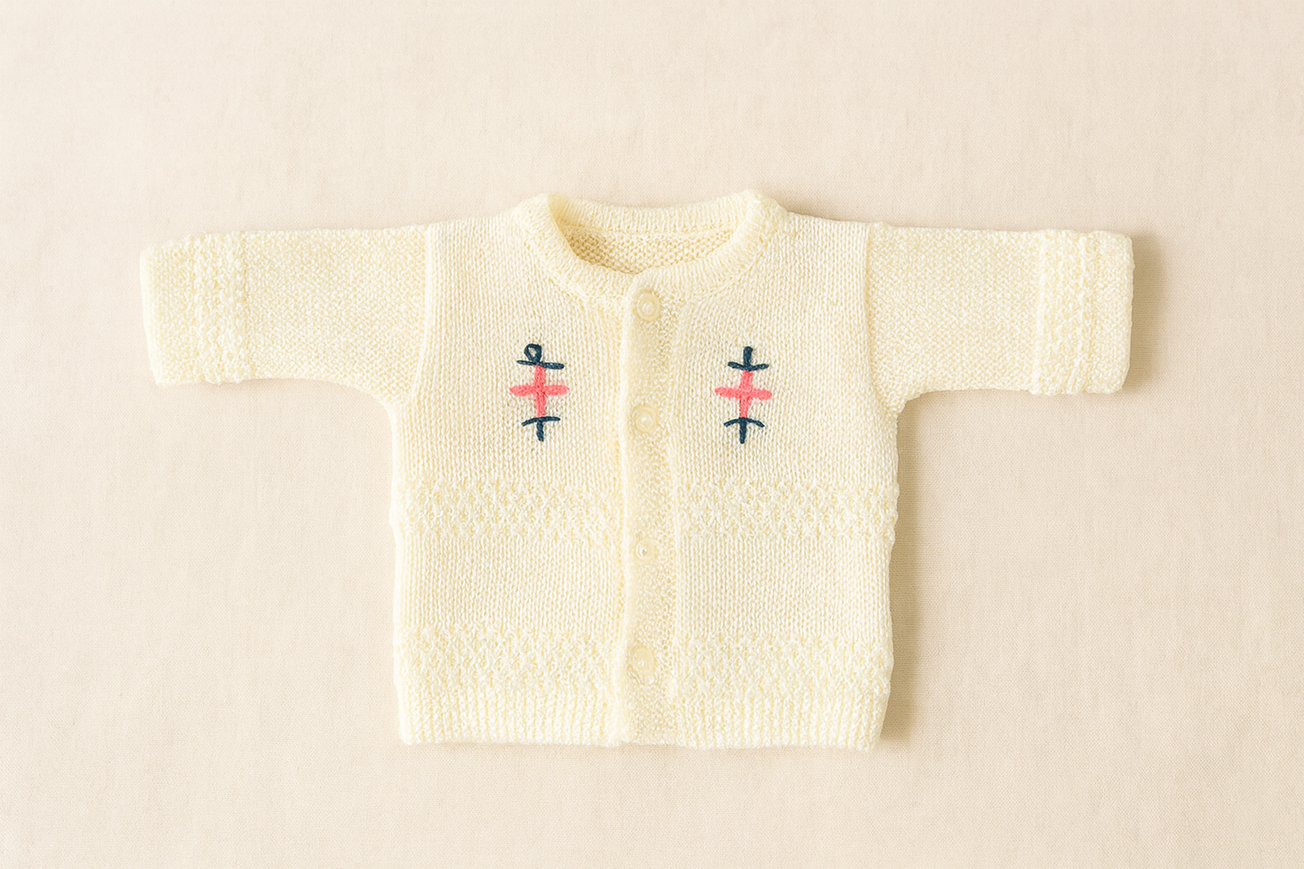 6-Piece Newborn Baby Wool Knitted Winter Set – Hand Knitted Warm Woolen Suit for Baby Girl/Boy