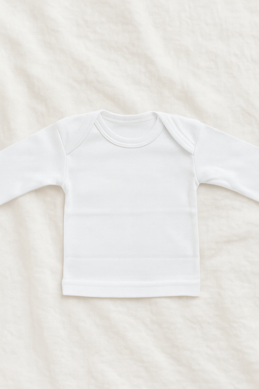 Pack of 3 Baby Full Sleeves Cotton T-Shirts – Soft Round Neck Undershirts for Newborns