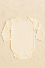 Pack of 3 Baby Rompers – Soft Cotton Full Sleeves Bodysuit for Newborns – Unisex Baby Undershirts in Blue, Pink & Yellow