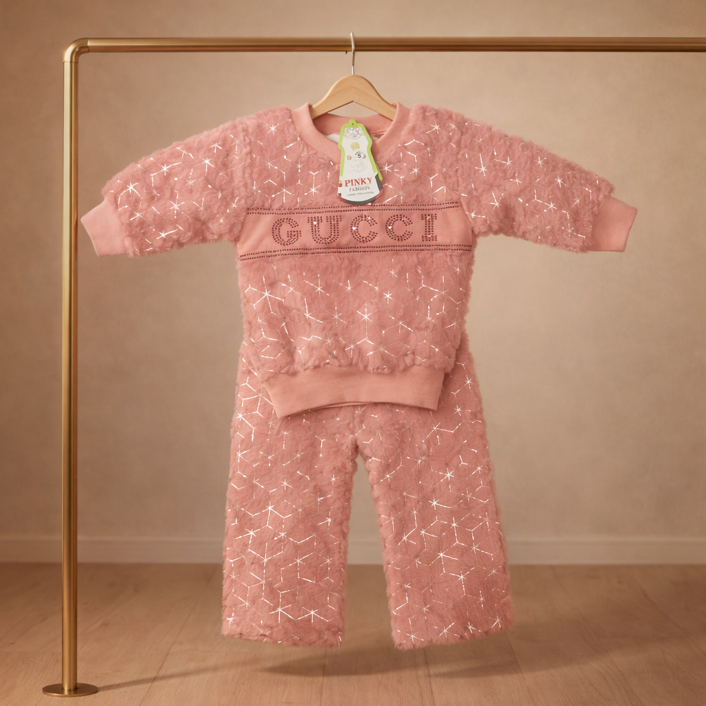 Designer-Style Mulaim Plush Tracksuit Set – Premium Winter 2pc
