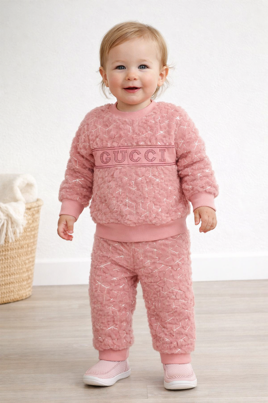 Designer-Style Mulaim Plush Tracksuit Set – Premium Winter 2pc