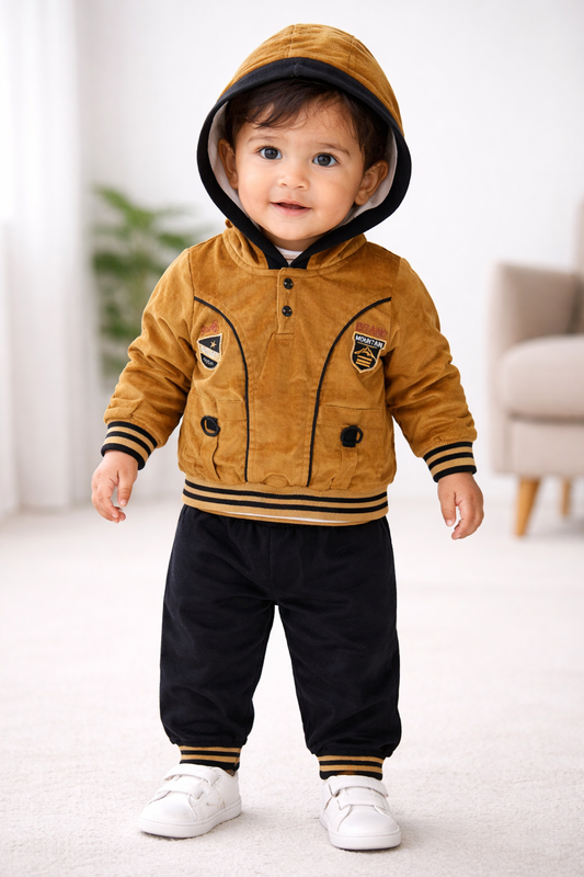 Mulaim Winter Hoodie Tracksuit Set – Premium 2-Piece Outfit for Boys