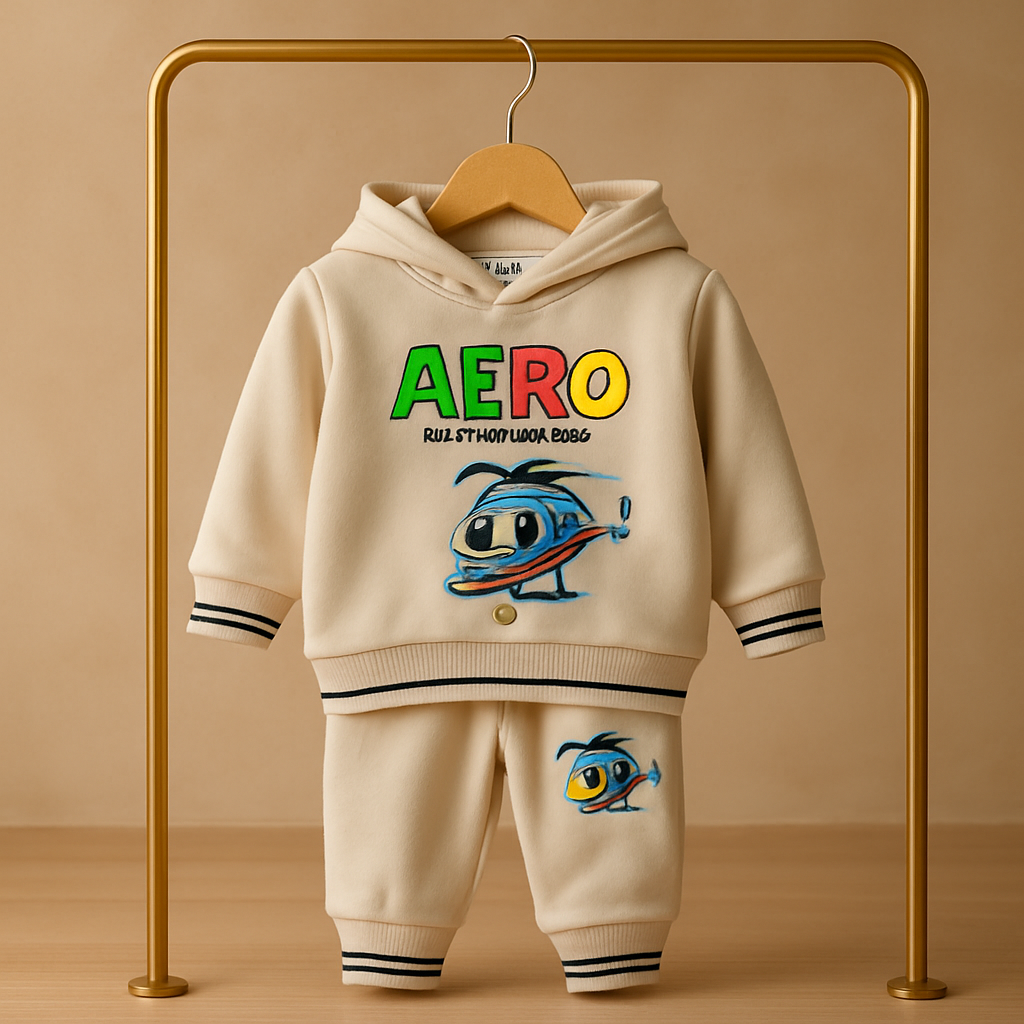 Premium Mulaim Baby Tracksuit Set – Soft, Snug & Playful